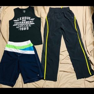 Children’s Place Shirt, OP Swim Shorts Size 10/12